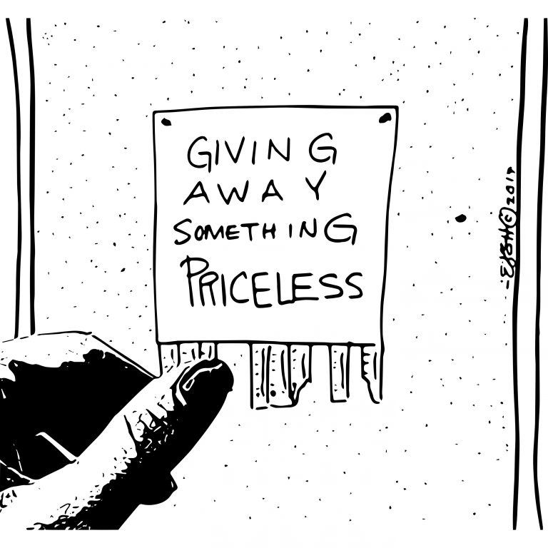 Giving away something priceless