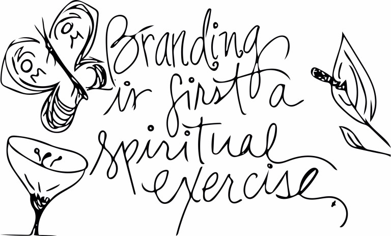 Handwritten Text Branding is a Spiritual Exercise